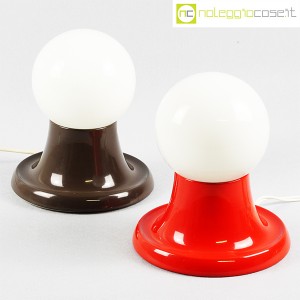 Flos, lampade Light Ball rosso e marrone, Achille e Pier Giacomo Castiglioni (1)