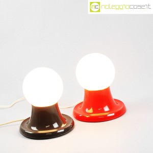 Flos, lampade Light Ball rosso e marrone, Achille e Pier Giacomo Castiglioni (3)