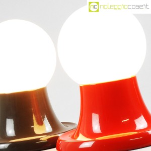 Flos, lampade Light Ball rosso e marrone, Achille e Pier Giacomo Castiglioni (7)