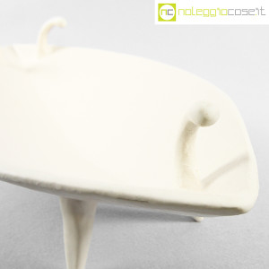 Ceramica Pezzetta, grande centrotavola in ceramica bianco matte, Ambrogio Pozzi (8)