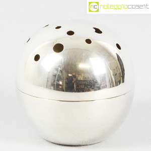 Christofle, vaso sfera Mars Silver, Lino Sabattini (1)