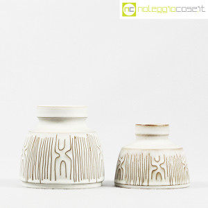Ceramiche Franco Pozzi, coppia piccoli vasi con decori, Ambrogio Pozzi (2)