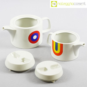 Ceramiche Franco Pozzi, teiere serie Compact con decoro Allegria, Ambrogio Pozzi (5)