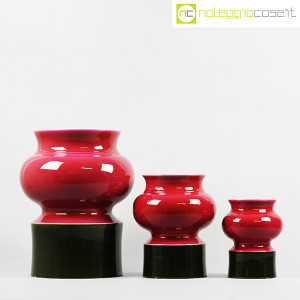 Ceramiche Franco Pozzi, set vasi viola e verde, Ambrogio Pozzi (2)