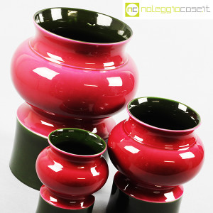Ceramiche Franco Pozzi, set vasi viola e verde, Ambrogio Pozzi (5)