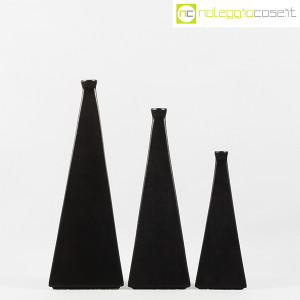Milesi Ceramiche, set vasi a piramide neri (2)