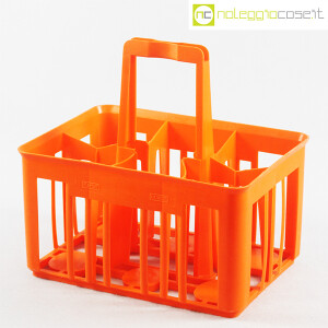 Kartell, cestello portabottiglie mod. 8760 arancio (1)