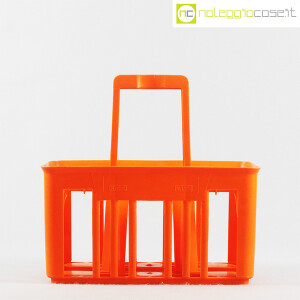 Kartell, cestello portabottiglie mod. 8760 arancio (2)