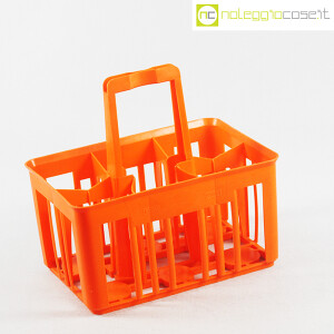 Kartell, cestello portabottiglie mod. 8760 arancio (3)