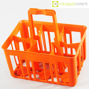 Kartell, cestello portabottiglie mod. 8760 arancio (4)