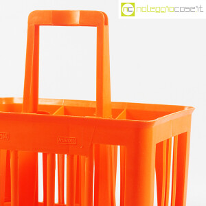 Kartell, cestello portabottiglie mod. 8760 arancio (6)